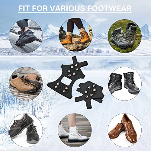 Crampons en silicone et acier inoxydable durables pour bottes de neige