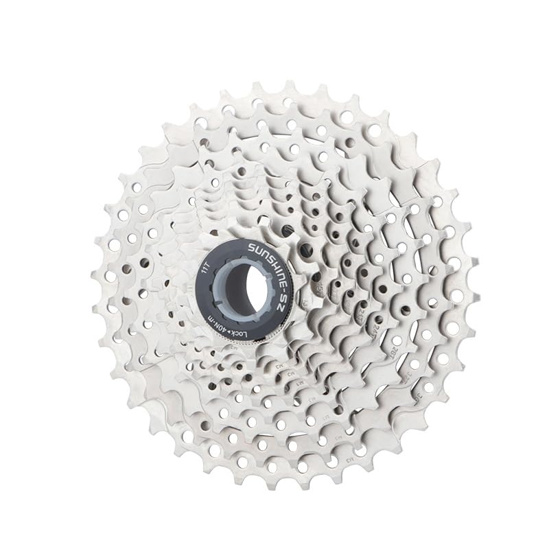 8/9/10/11/12 Speed Bike Freewheel, Lightweight Bike Cassette Sprocket, 11-32/36/40/42/46/50T Bicycle Cassette Freewheel for Mountain Bikes MTB (10 Speed, 11-36T)