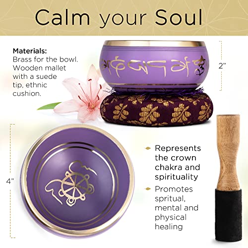 Telsha BS-1659 Purple Singing Bowl Set thumb #1