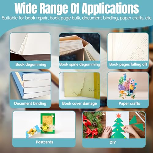 Allony Buchbinderleim, Stark und Wasserfest Buch Binden, Buchleim mit Bürste für Buch Binden/Reparatur/Karton, 200ml