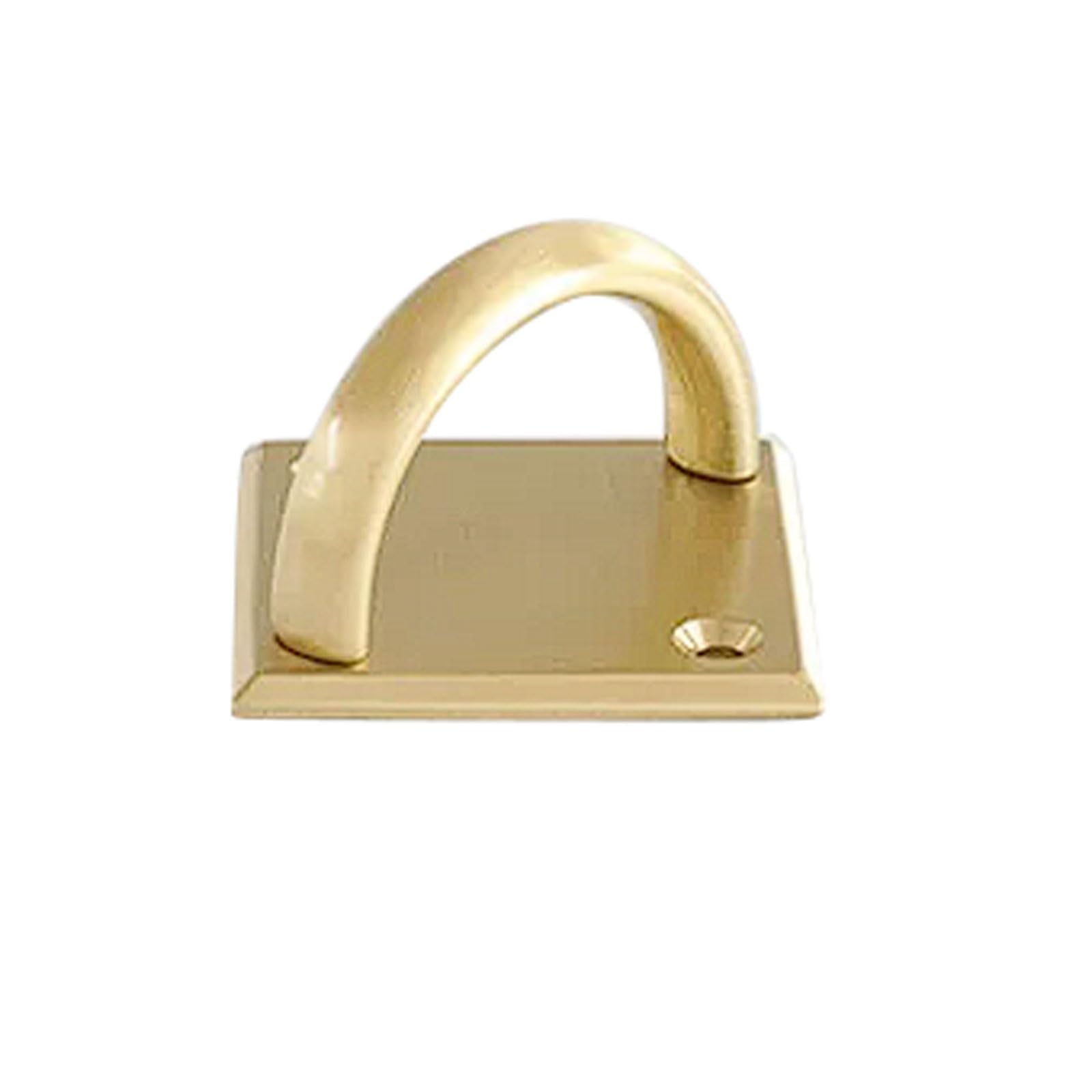 Chenhoju Brass Antique Style Cabinet Pull Square Base, Double Hole Fixing, Multiple Color Options For Drawers And Wardrobes Cabinet Pulls(Brass)
