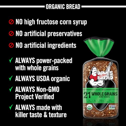 Dave's Killer Bread 21 Whole Grains and Seeds, Whole Grain Organic Bread, 27 oz Loaf - Image 5