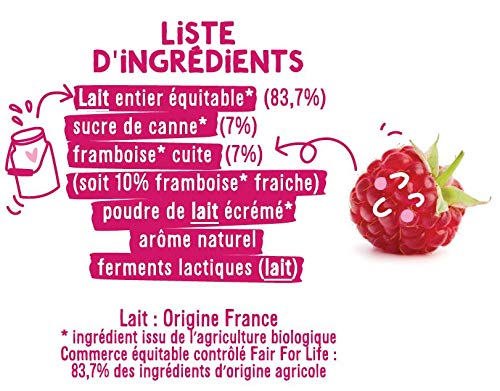 Yaourt Aux Fruits Bio Les 2 Vaches Les 4 Pots De 115 G - vue 8