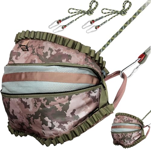 Tree Saddle,Hunting Saddle,Hammock Hunting Saddle: Adjustable Tether System Stand,Hammock Saddle Hunting,Holds 300 lbs,Best Hunting Tree Stand Accessories for Hunters