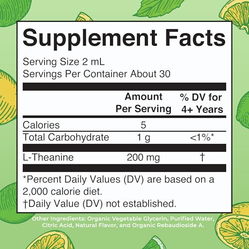 Image of MARYRUTH'S L Theanine 200mg Liquid Drops | Mood Support for Adults & Kids | Focus Supplement | Natural Sleep Support | Vegan | Non-GMO | Gluten Free | 30 Servings (Pack of 2)