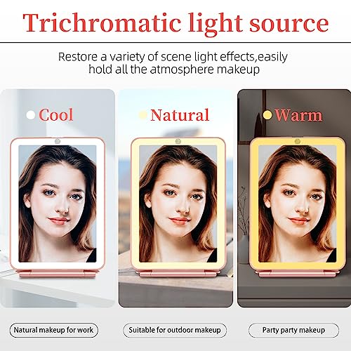 Yuvike Travel Mirror With Light, Makeup Mirror With Lights, Travel Light Mirror,Travel Makeup Mirror,Portable Lighted Makeup Beauty Mirror, Travel Essential For Women #TOP1