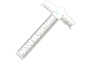 6" Clear Acrylic Square Drafting T Ruler