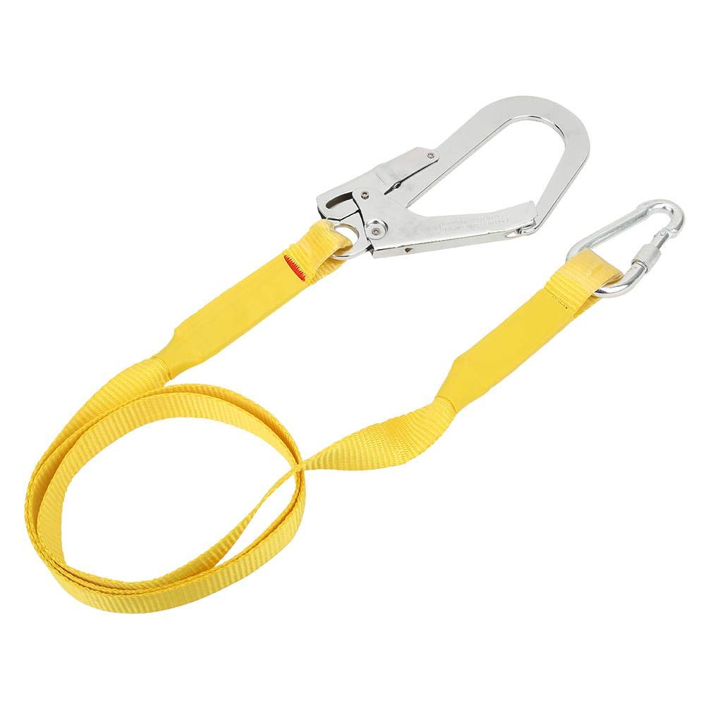 Keenso Cinturón de Seguridad para Trabajo aéreo al Aire, Montañismo al Aire Escalada Techadores para techos, Arnés de protección Equipo de Gancho para cordón