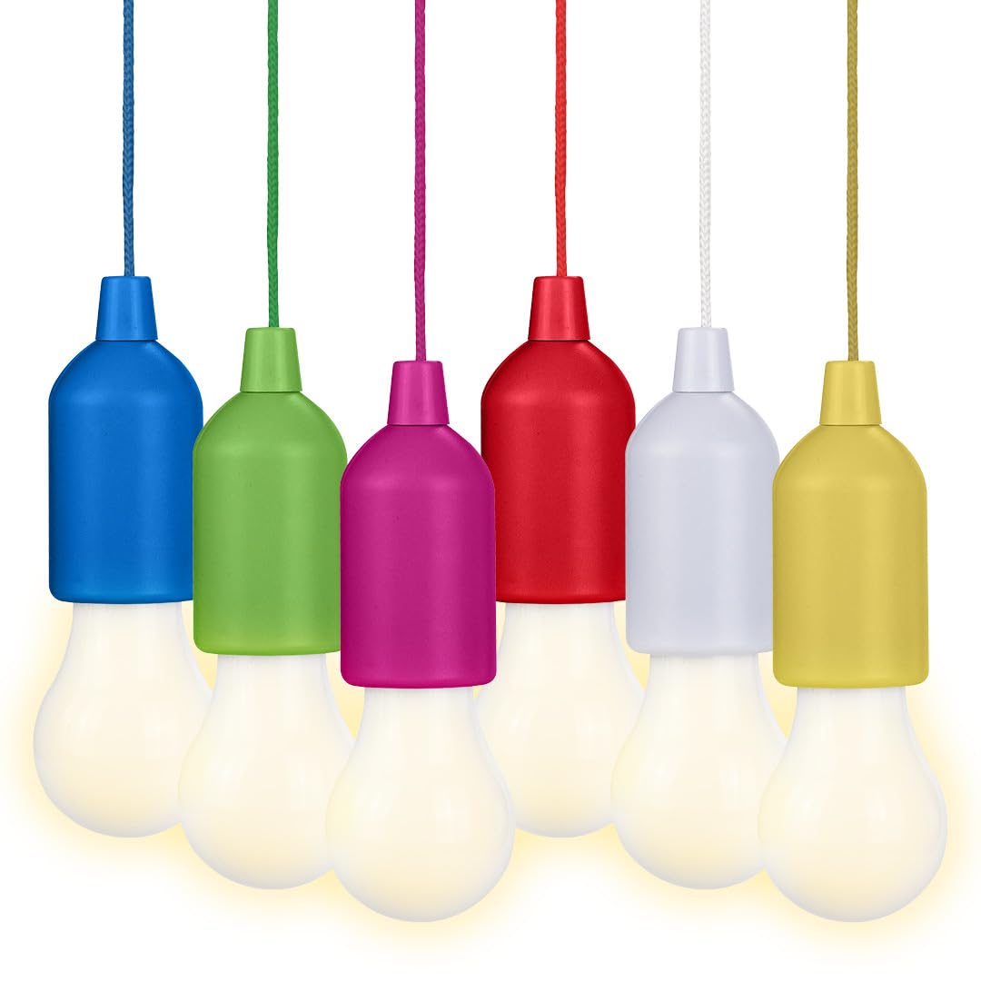 Valiant Hanging Rope String Lights - 6 Pack - Multicolor