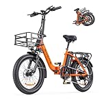 ENGWE L20 SE E-Bike Elektro Klapprad 20 Zoll Tiefeinsteiger 140 km Reichweite 36V 15,6Ah Akku mit Korb