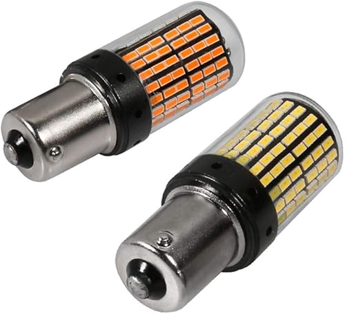 Miniatura 7 de Señal LED de decodificación de giro para automóvil, CanBus sin corriente constante estroboscópica DC12V 1156 144LEDS súper brillante, 2 piezaslote