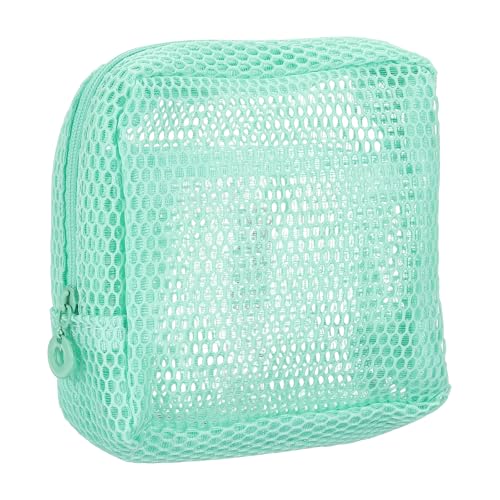 QUARKZMAN Bolsa Maquillaje Malla 5'x2'x5' | Bolsa De Aseo Pequeña con Cremallera Organizador De Viaje Cuadrado para Cosméticos Pouch De Almacenamiento Portátil
