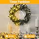 echosari 2 Stück Batterie Lichterkette mit Timer, 10M 100 LED Lichterketten Weihnachten mit 5 Modi DIY Silber Lichterdraht für Innen Außen Deko (Warmweiß)
