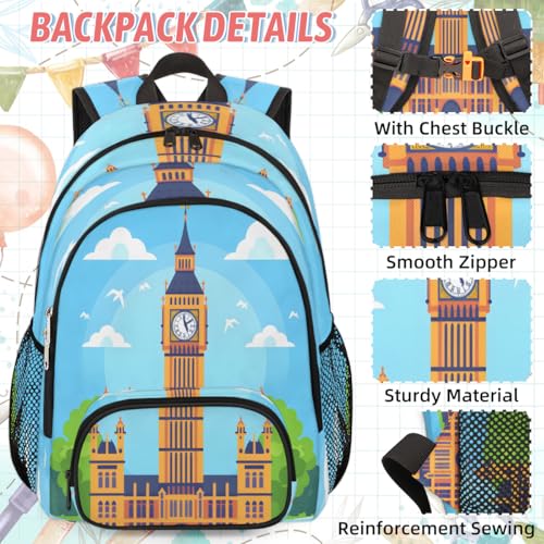 Big Ben Backpack with Lunch Box, Lightweight Laptop Travel Backpack for Women Men, Nurse, Teacher, Work Bag with Insulated Lunch Bag2
