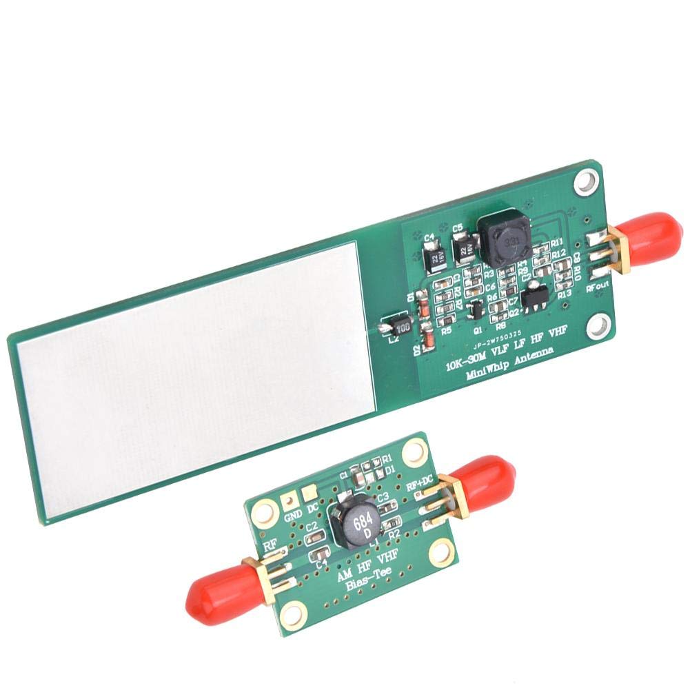 Mini Whip Antenna Attiva Corto Onda 10KHz 30MHz con Connettore SMA per HF VHF SDR RX