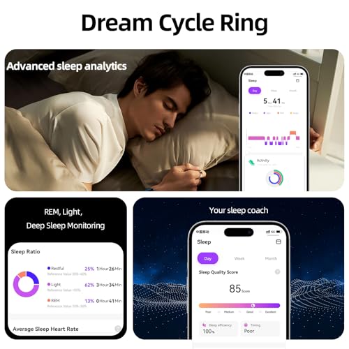 Image of Smart Ring for Women & Men Fitness Sleep Heart Tracker