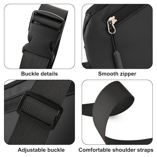 Bolso bandolera antirrobo con correa ajustable e impermeable para deporte 3