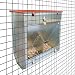 Breker Futterautomat Kaninchen 2,5 KG [mit Deckel] aus Metall - 2 Fresstellen - Futterspender für Kleintiere und Nager - Outdoor geeignet