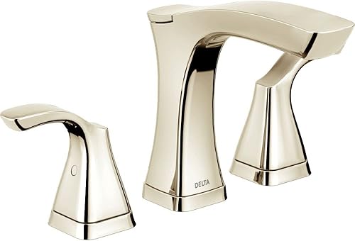 Delta Faucet Tesla grifo de baño generalizado cromo grifo de baño 3 orificios tecnología de sello de diamante montaje de drenaje de metal cromo