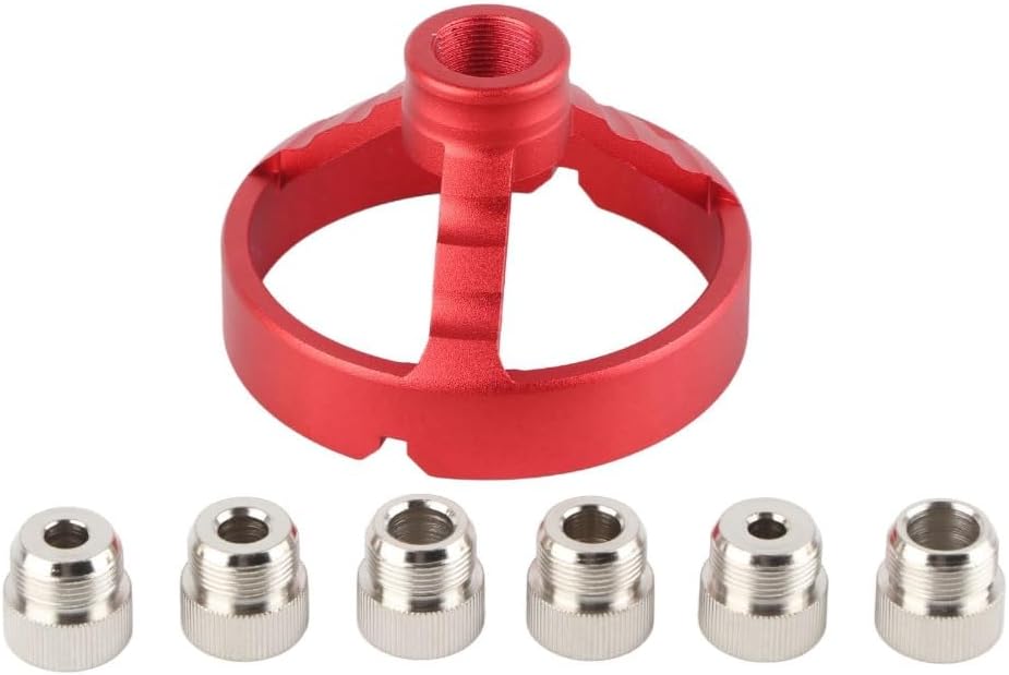 Drill Guide Jig Locator – Woodworking Vertical Hole Puncher Straight Angle Drill Punch Locator Vertical Drilling Fixture,Aluminum Alloy Drill Bit Jig