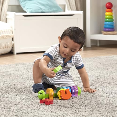 Melissa & Doug Counting Caterpillar - Classic Wooden Toy with 10 Colorful Numbered Segments - image 8