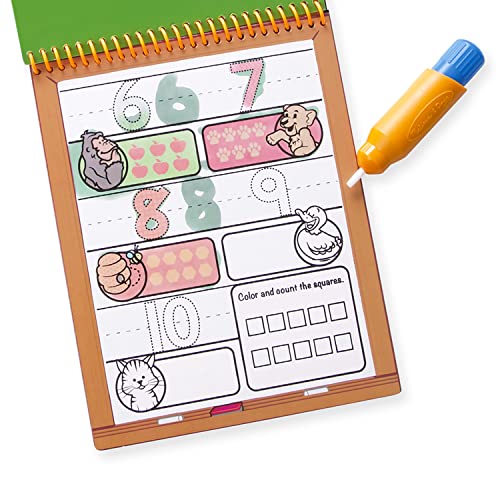 Melissa & Doug On The Go Water Wow! Reusable Water-Reveal Activity Pad - Numbers - Party Favors, Stocking Stuffers, Travel Toys For Toddlers, Mess Free Coloring Books For Kids Ages 3+ #TOP5