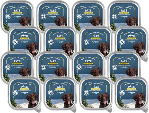 by Amazon Hundefutter, nass, Pastete mit Geflügel, 300 g, 10 Stück