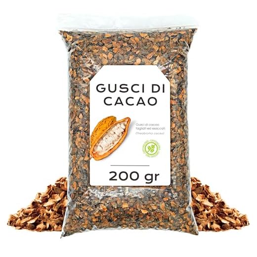 Gusci de Cacao 200 gr - Tè al Mallo di Cacao - Tisane di Cacao - Proprietà Naturali - Infuso di Erbe (200 gr)