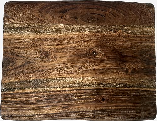 Tabla de cortar de madera acacia 15x12x0.75 pulg miniatura 3