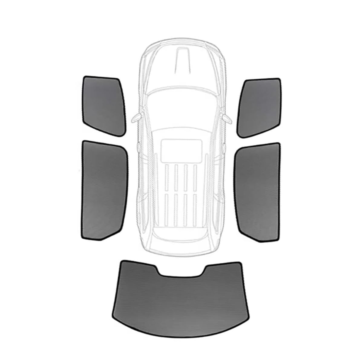 Pare-soleil Magnétique Pour Nissan X-Trail T32 (2014-2020) - 2 Pièces, Protection UV, Maille Nylon