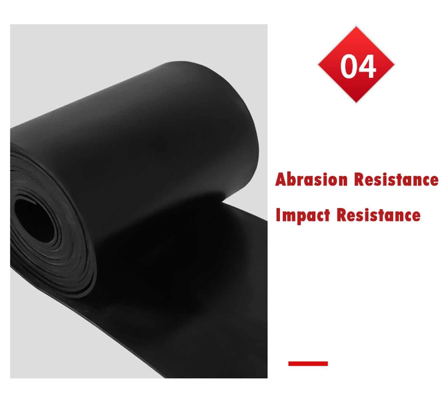 Gummiplatte Neopren 50x50cm Flexible Gummimatte für Heimwerker