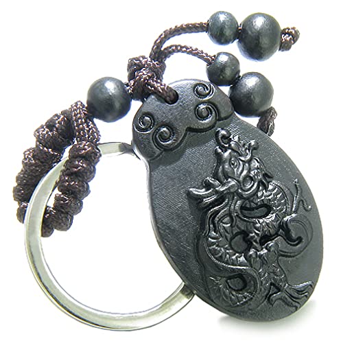 Magic Human Flying Dragon and Fire Keychain -...