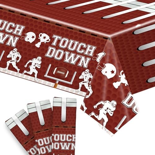 KatchOn, ExtraLarge Touchdown Football Tablecloth 108x54