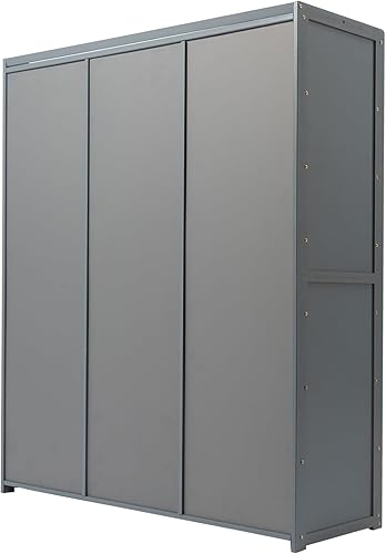 Miniatura 9 de WANLECY Armario de zapatos con puertas, gabinete de almacenamiento de zapatos moderno de 7 niveles para entrada, armario organizador independiente