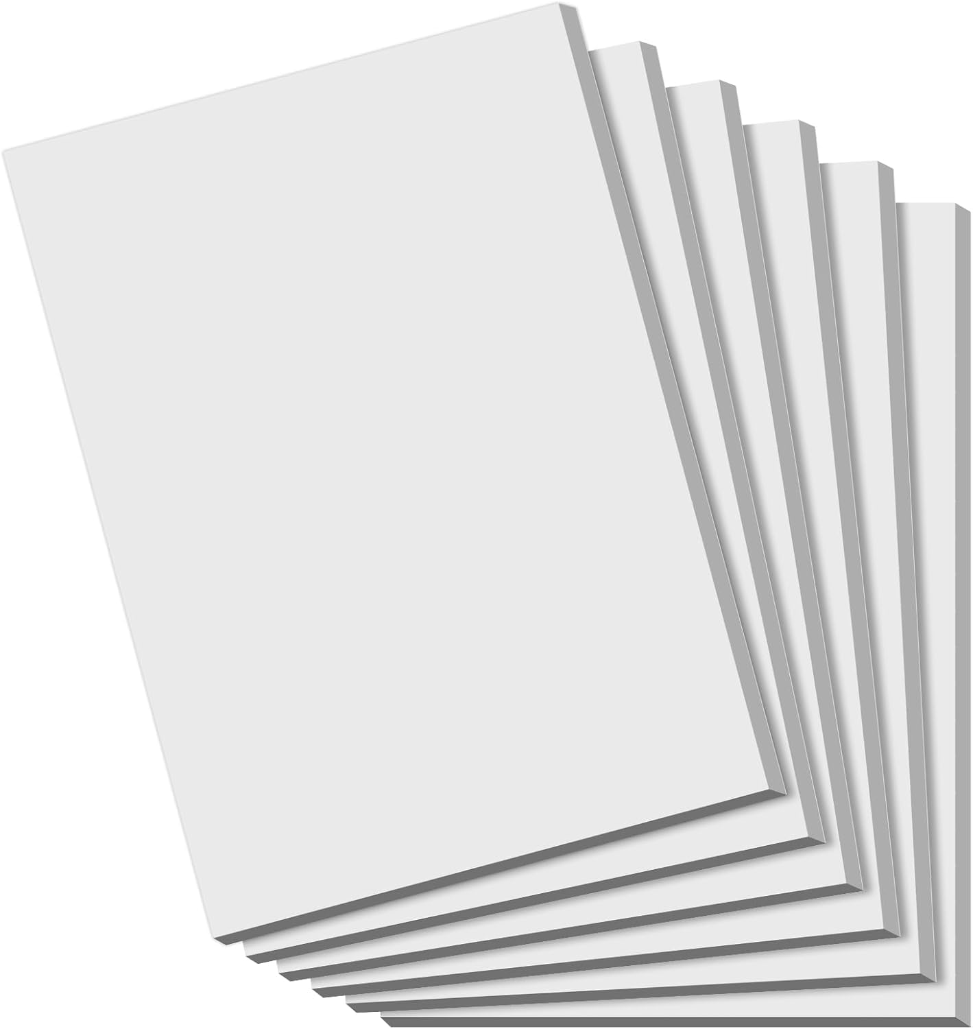Roneky Notepads A6, 6 Pack Small Note Pads, Server Note Pads, Scratch Pads, White Memo Pads, Small Writing Pads White Paper, 50 Sheets per Blank Mini Notepads A6 Scratch Paper for School Supplies