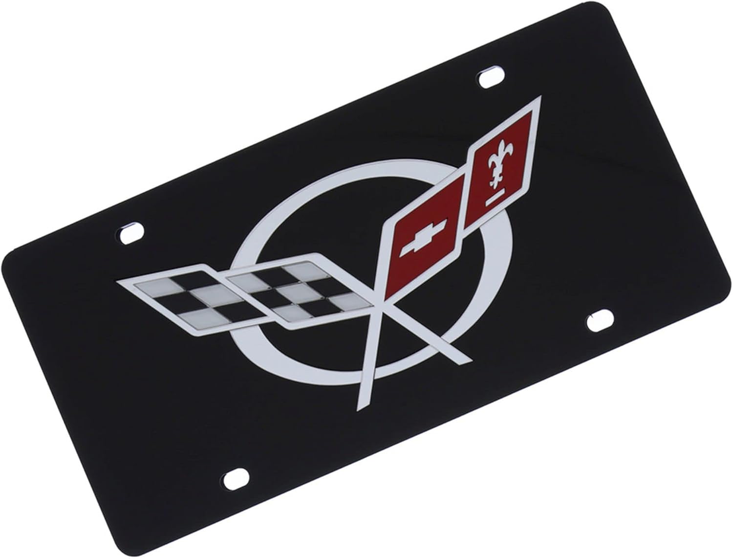 Laser Tag License Plate for Corvette C5 (Black)