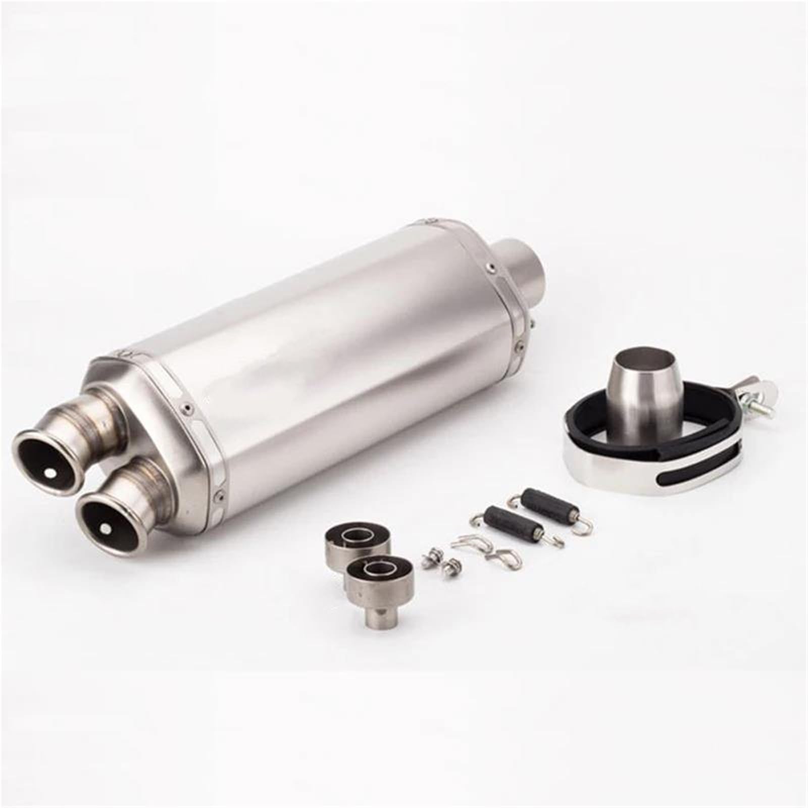 Suzuki SV650 Edelstahl-Auspuffrohr 51 mm Geräuschunterdrückung Silber