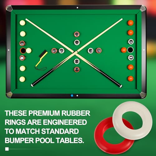 image for Frienda 14 Packs Bumper Pool Table Replacement Rubber Rings, Renew Old