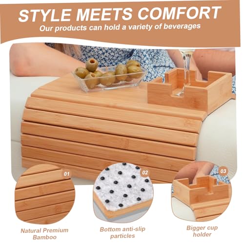 Bandeja para brazo de sofá plegable reposabrazos mesa clip aperitivos 6