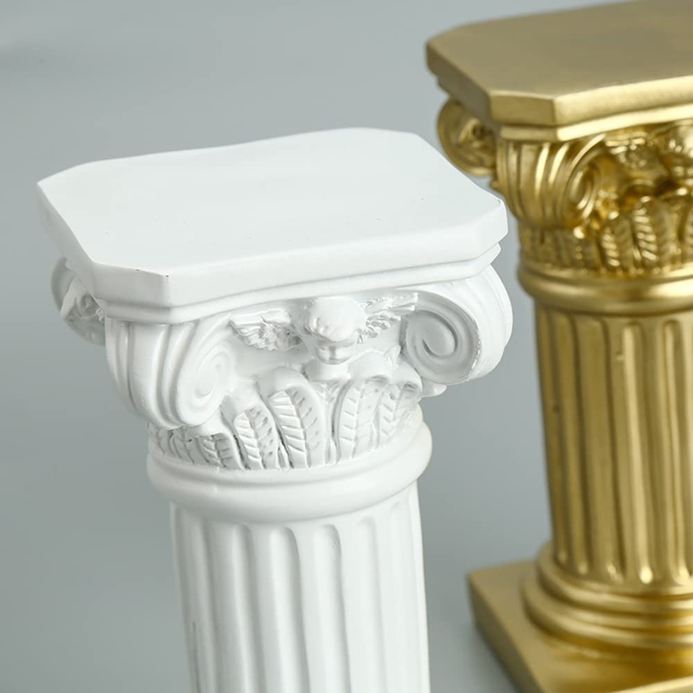 NOPEILVI- Romain Pilier Colonne Grecque résine Statue Figurine Base