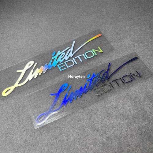 Image of 2X Car Styling Vinyl Graphic Decals for Limited Edition Truck Body Auto Rear Front Windshield Window Sticker 160x38mm (Laser)