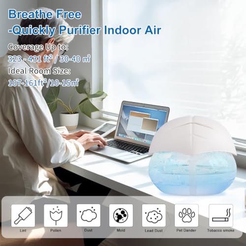 ap airpleasure air Washer Aroma Diffuser, Essential Oils Aroma Fresher for Home, Office, Bedroom, Warehouse, Gift(White) by ap airpleasure - Used condition - Image 7