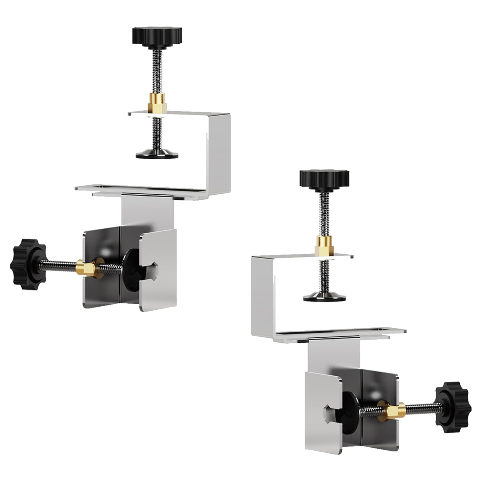 Zbiianxer 2Pcs Furniture Cabinet Drawer Installation Fixed Clamp Alloy Steel Panel Clips Light Weight Woodworking Clamp Enduring Panel Clips