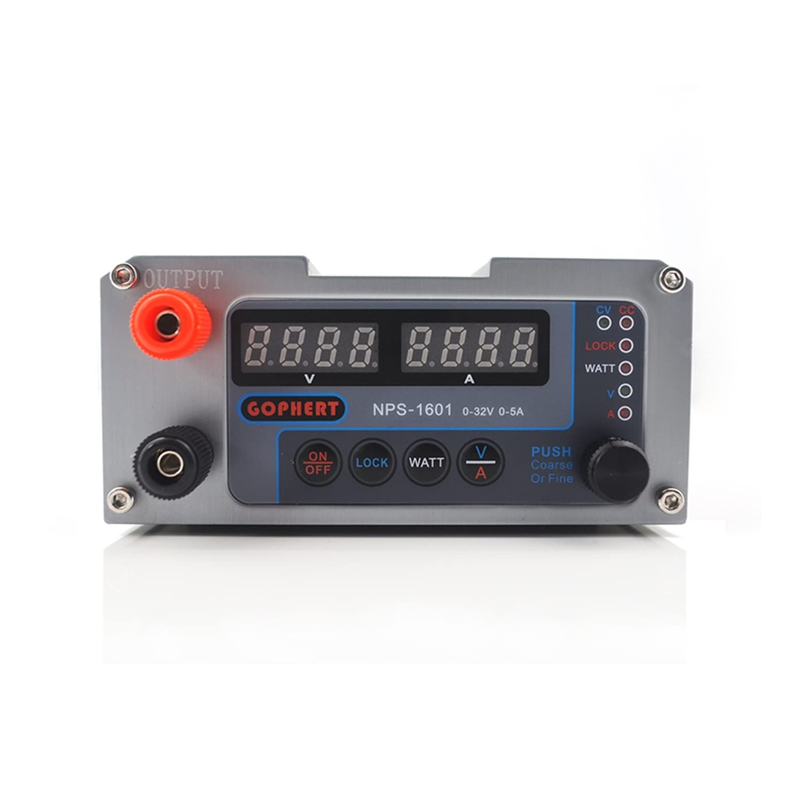 Labornetzgerät, NPS-1601. Version Mini einstellbarer digitaler Schalter DC Energieversorgung WATT Mit sperrfunktion 0,00 1A 0,01 V 32V 30V 5A 3205II Aktualisiert