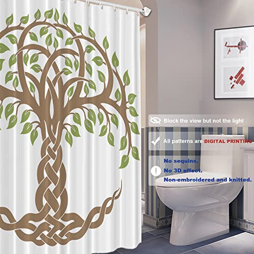 Batmerry Celtic Tree of Life Decorative Shower Curtain - Image 2