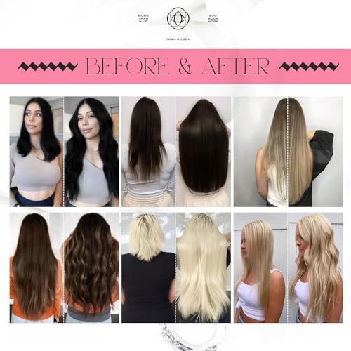 Image of Moresoo Itip Human Hair Extensions, Medium Brown, 24 Inch | 40g 50 strands, remy itip extensions, dramatic length, long straight texture, photoshoots, special events