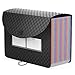 BluePower Rangement Papier Administratif/Trieur 24 Compartiments,A4 Trieur Document avec Couvercle, Portable Plastique Valisette Trieur Accordeon, Accordéon Organiseur de Dossiers de Fichiers