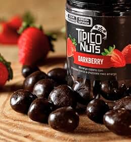 Morango com Chocolate Branco e Chocolate Amargo - Darkberry (Pote 180g)