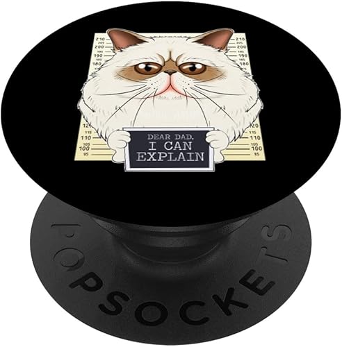 Miniatura 1 de Dear Dad I Can Explain I Himalayan Cat Dad I Himalayan Cat PopSockets Swappable PopGrip