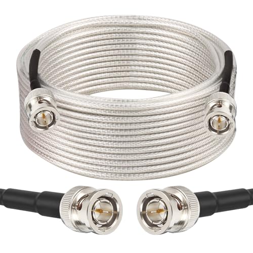 Image of XRDS -RF SDI Cable 50FT, Flexible 3G /6G HD-SDI Cables, 75 Ohm RG179 Extension Cable with Heavy Duty BNC to BNC Male Connector for Surveillance Camera System Cables CCTV /DVR /TV